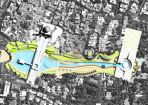 Proposal for landscaping the Tajrish River